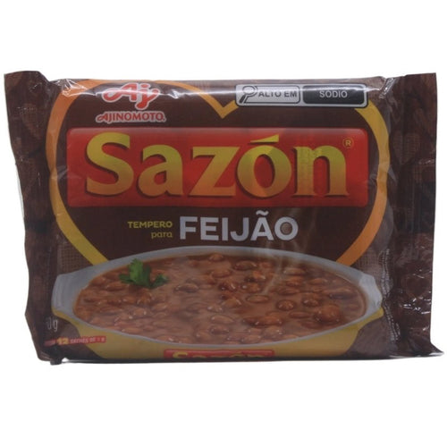 AJINOMOTO SAZÓN Braunes Würzsalz für Bohnen - Tempero SAZÓN Marrom para Feijão 60g - Hallo Brasil