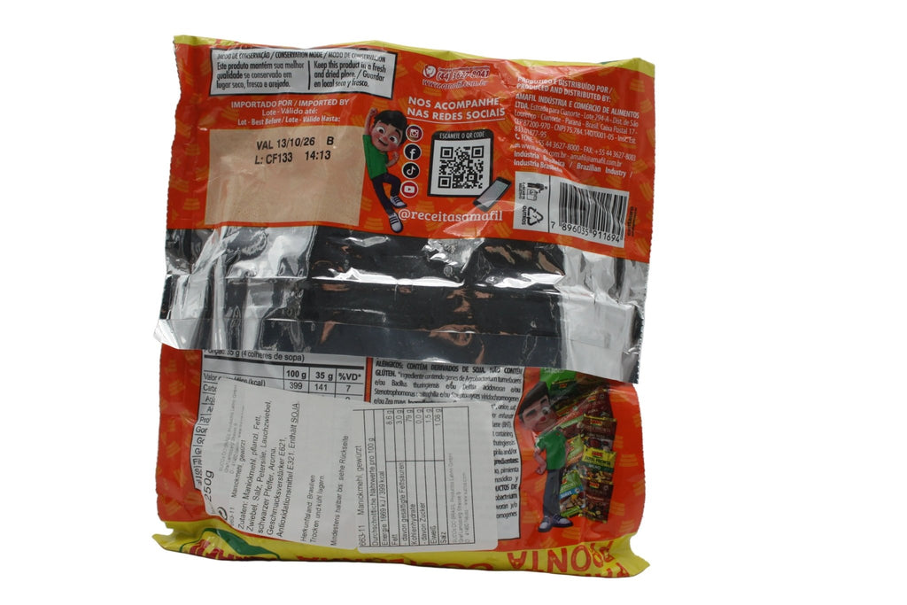 AMAFIL Maniokmehl mit Schweinerippchengeschmack - Farofa Pronta Costelinha 250g - Hallo Brasil