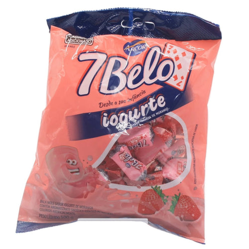 ARCOR 7 Belo Kaubonbons Joghurt - Bala Mastigável Iogurte 100g - Hallo Brasil