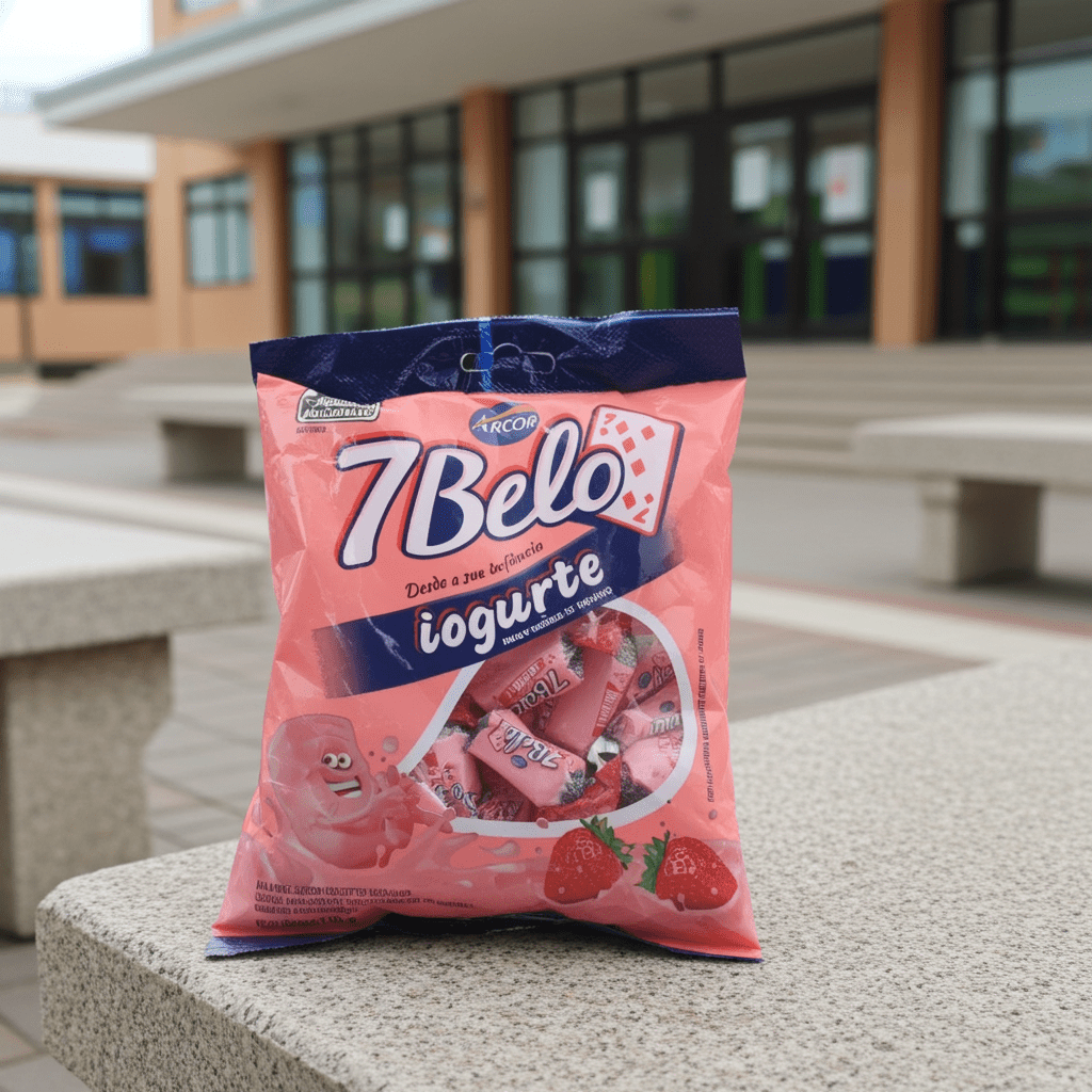 ARCOR 7 Belo Kaubonbons Joghurt - Bala Mastigável Iogurte 100g - Hallo Brasil