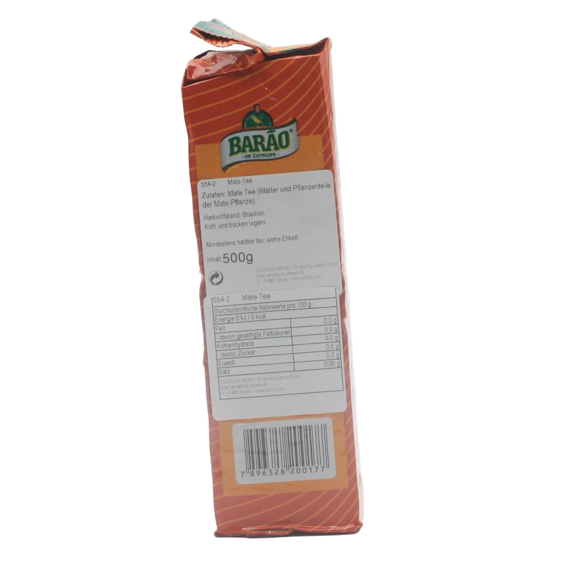 BARÃO Mate - Tee - Erva Mate Chimarrão 500g - Hallo Brasil
