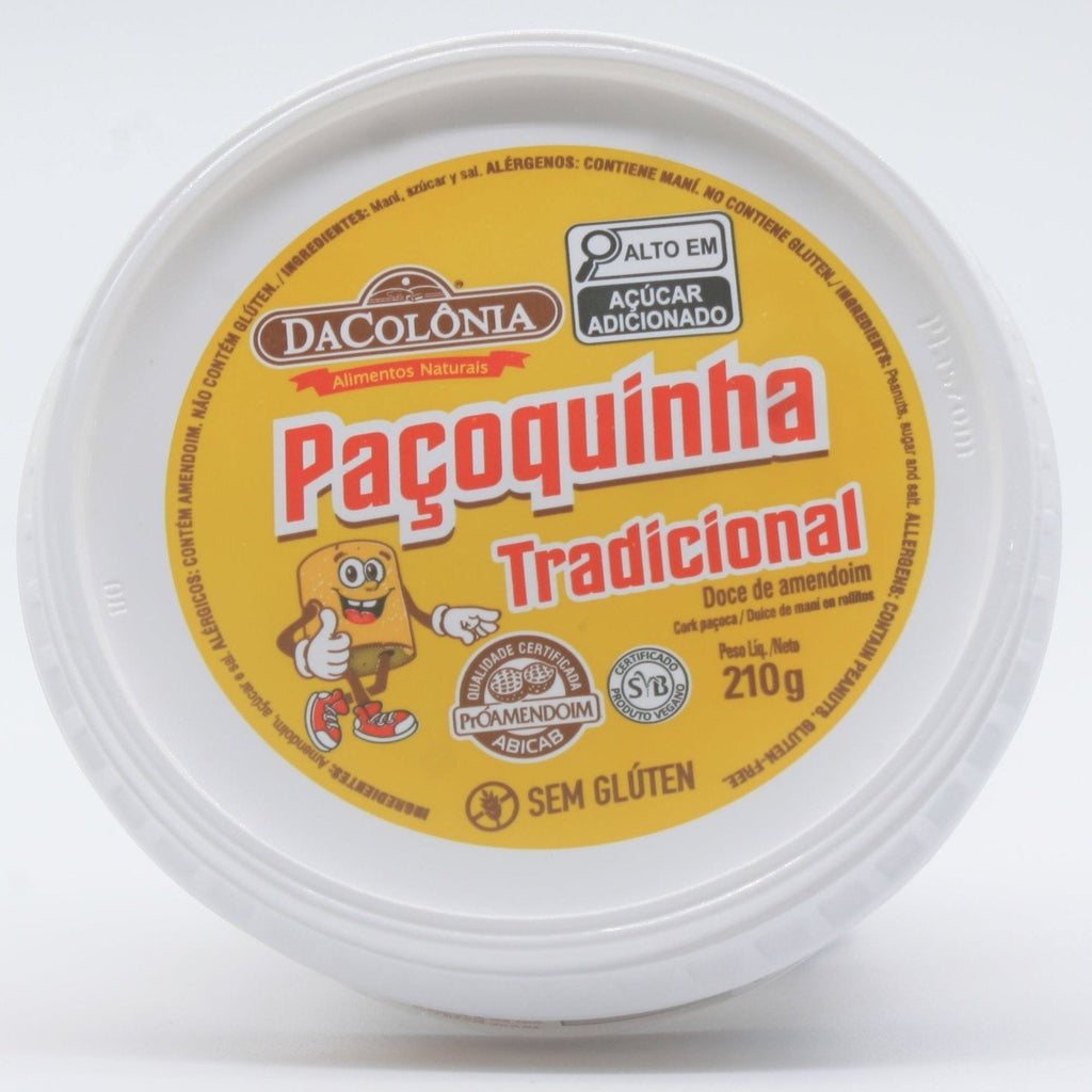 DA COLÔNIA Feiner Erdnuss - Riegel - Paçoca Rolha Tradicional 210g - Hallo Brasil