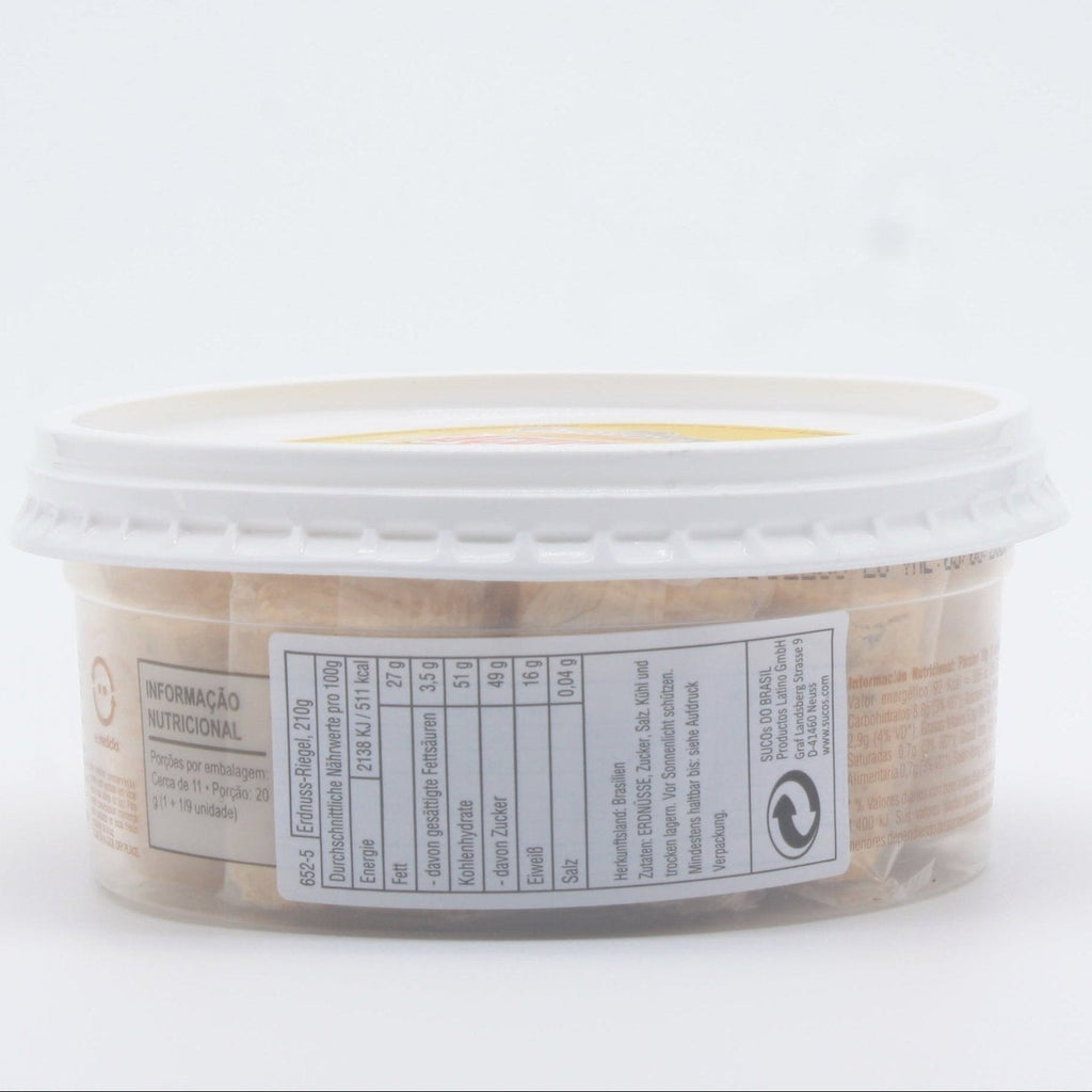 DA COLÔNIA Feiner Erdnuss - Riegel - Paçoca Rolha Tradicional 210g - Hallo Brasil