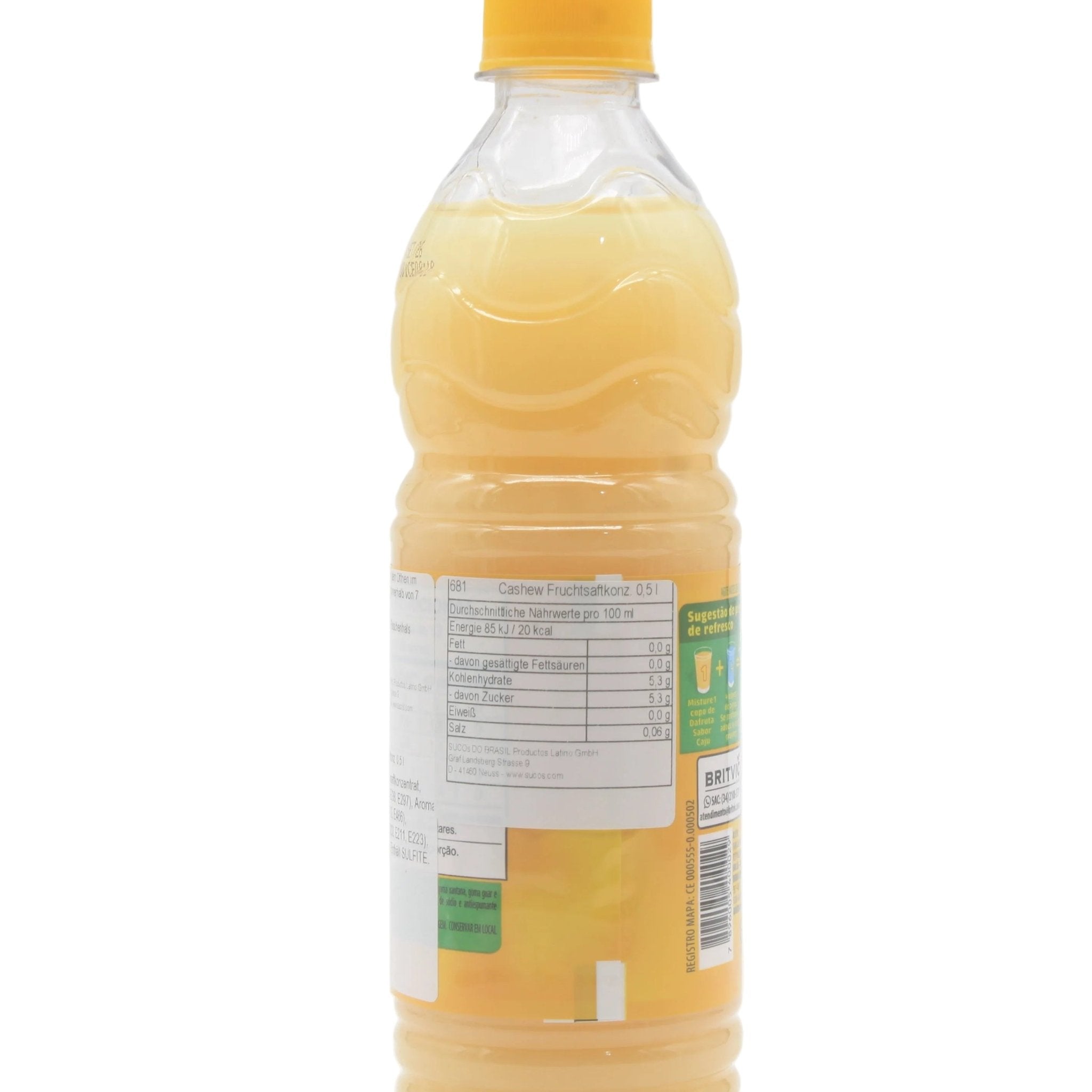 DA FRUTA Cashew Fruchtsaftkonzentrat - Suco Concentrado de Caju 500ml - Hallo Brasil