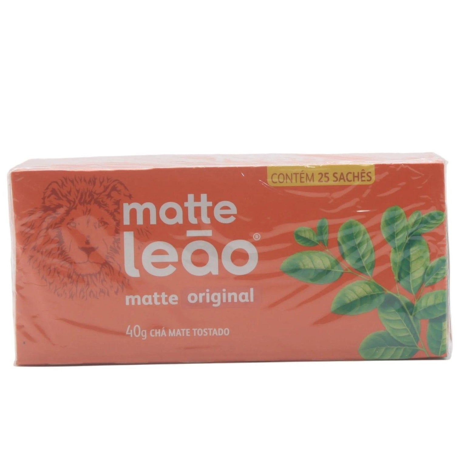 LEÃO Mate - Tee - Chá Mate Natural 40g - Hallo Brasil