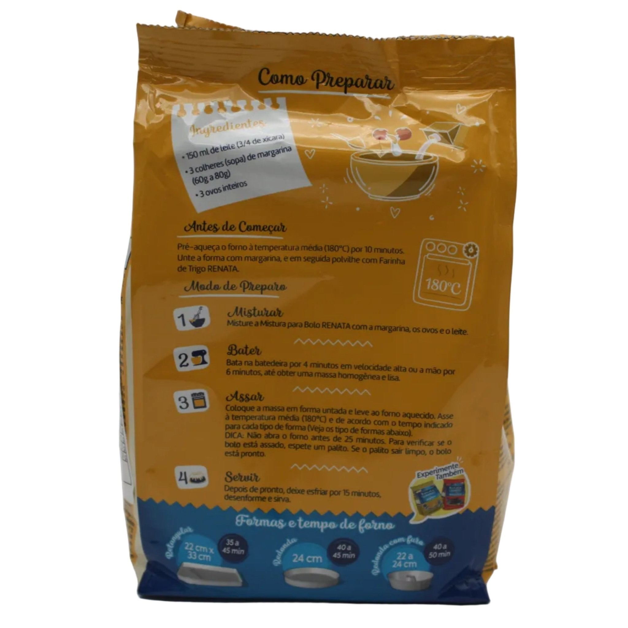 RENATA Backmischung Maiskuchen - Mistura Bolo de Fubá 400g - Hallo Brasil