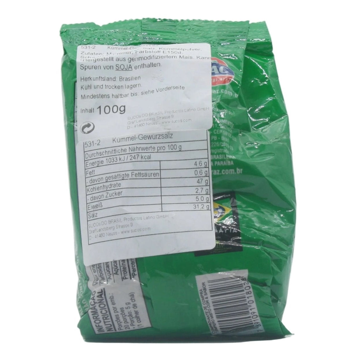 SÃO BRAZ Gewürzmischung mit Kreuzkümmel - Tempero Misto com Cominho 100g - Hallo Brasil