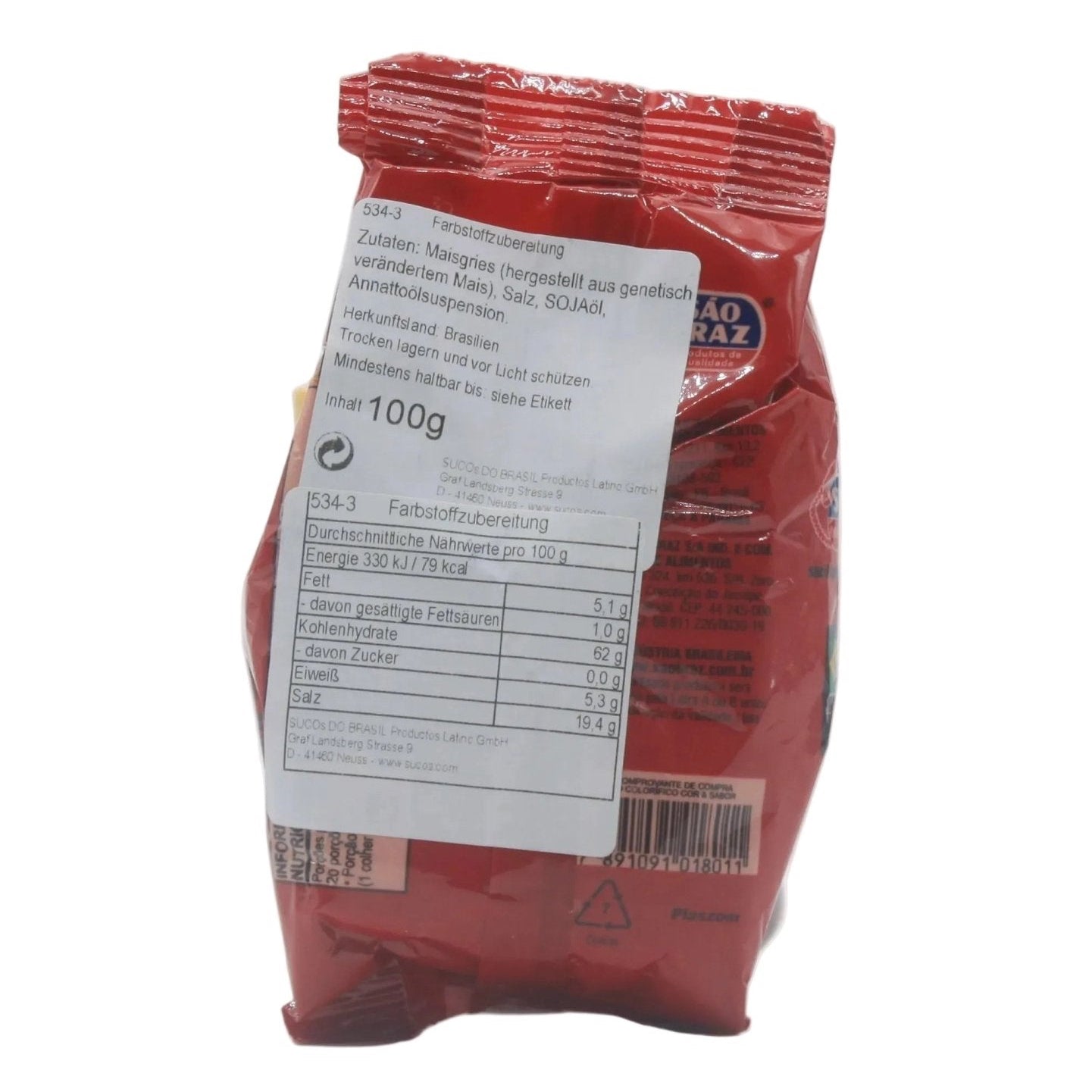 SÃO BRAZ Lebensmittelfarbe - Colorífico 100g - Hallo Brasil