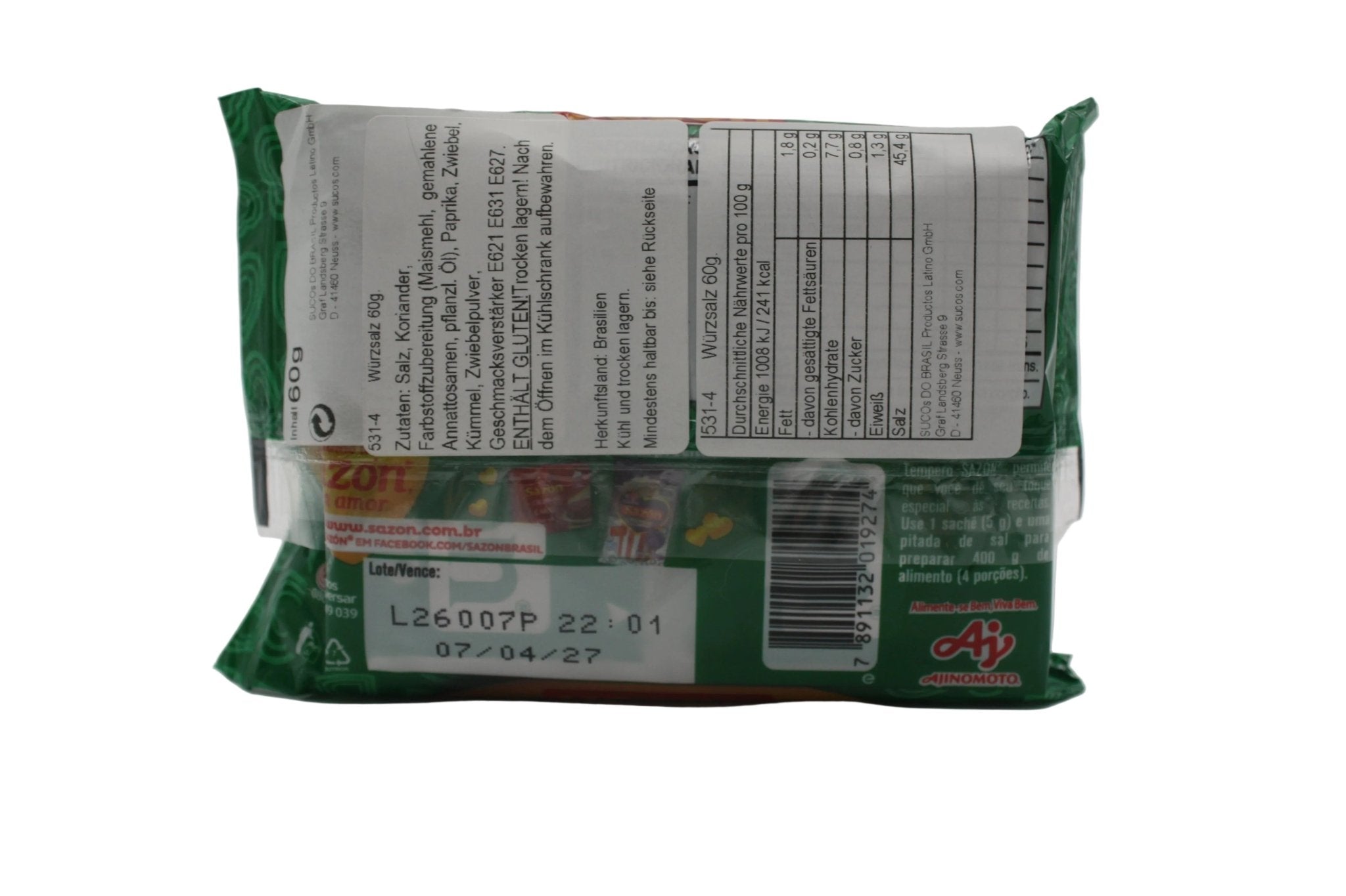 SAZÓN Grünes Würzsalz für Geflügel - Tempero Verde para Frango 60g - Hallo Brasil