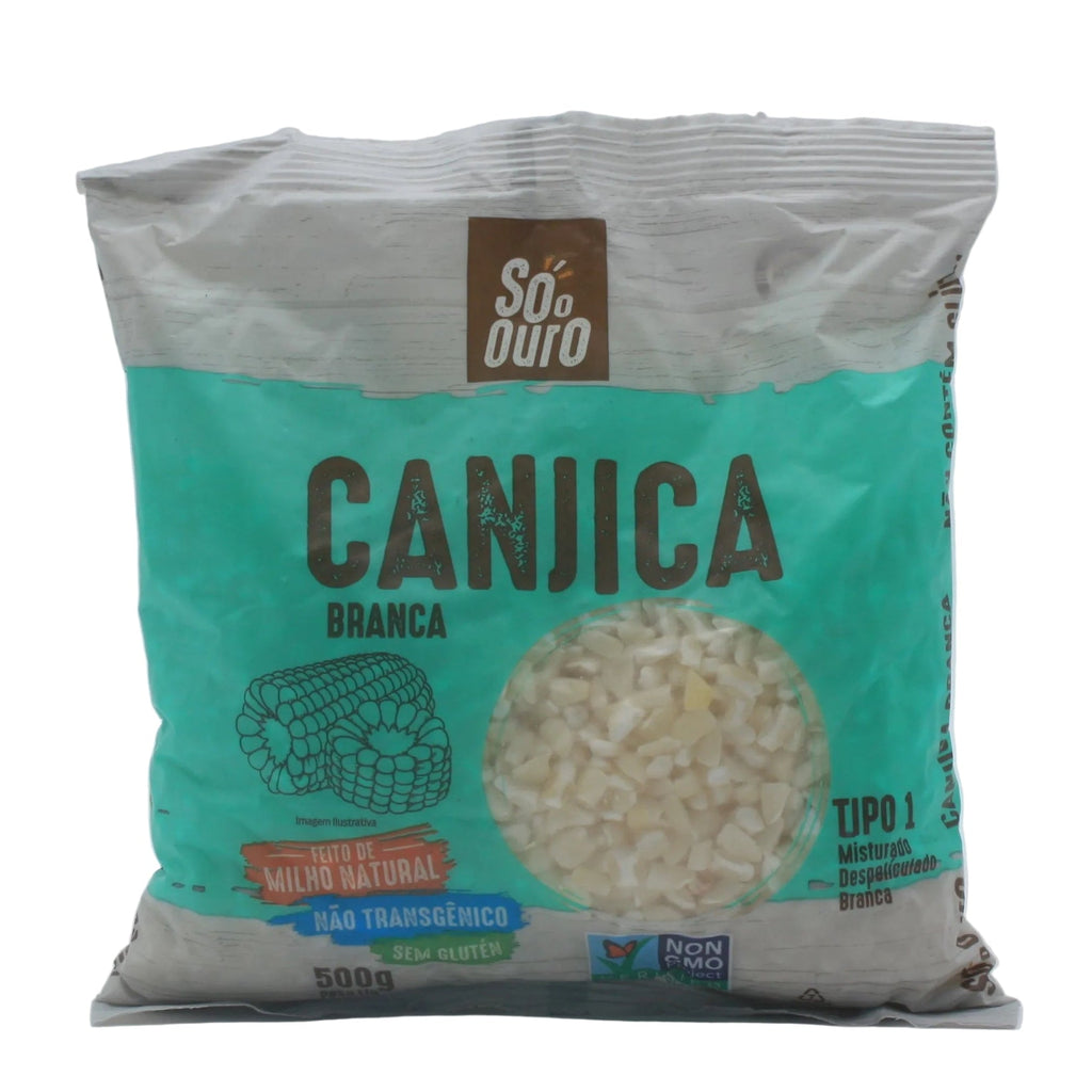 SÓ O OURO Weiße Maiskörner - Canjica Branca de Milho não transgênico 500g - Hallo Brasil