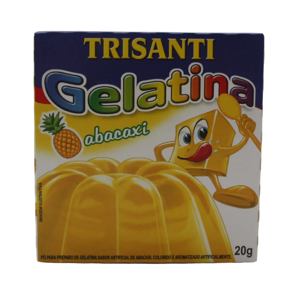 TRISANTE Wackelpunding Ananas - Gelatina de Abacaxi, 20g - Hallo Brasil