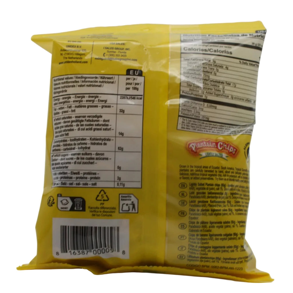 TROPICAL GOURMERT Kochbananenchips - Chips de Platanos Verdes (Lighty Salted) 85g - Hallo Brasil