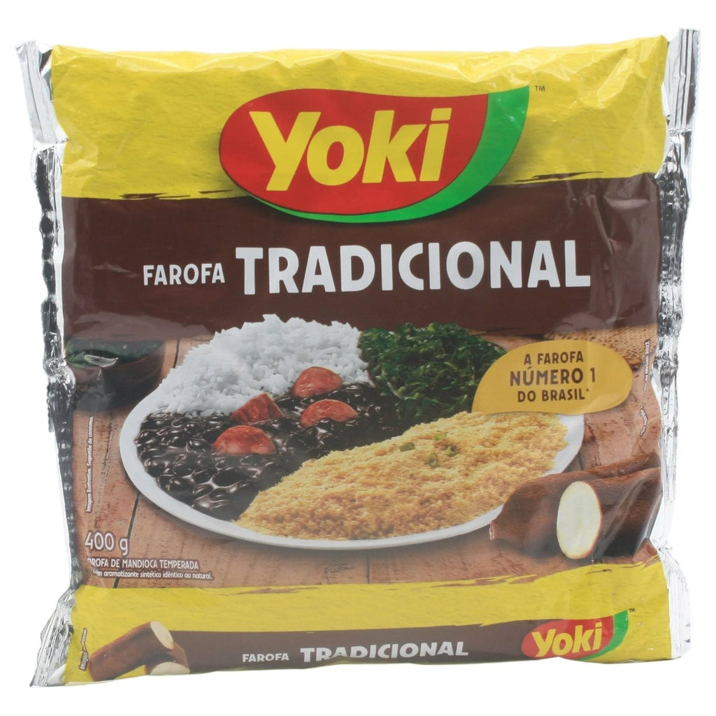 YOKI Gewürztes Maniokmehl - Farofa Pronta de Mandioca 400g - Hallo Brasil