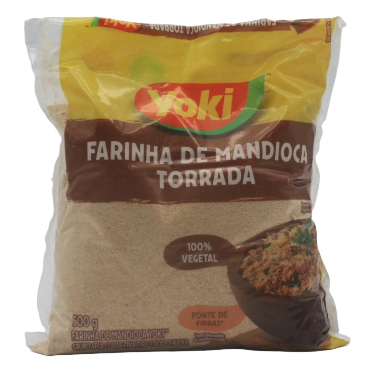 YOKI Maniokmehl, geröstet - Farinha de Mandioca Torrada 500g - Hallo Brasil