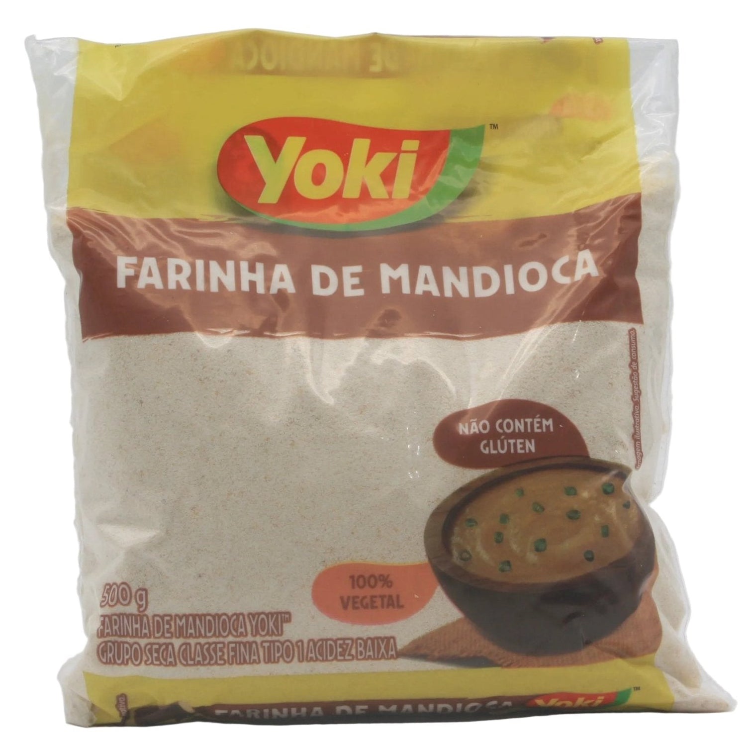 YOKI Maniokmehl, roh - Farinha de Mandioca Crua 500g - Hallo Brasil